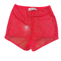 red glitter mesh